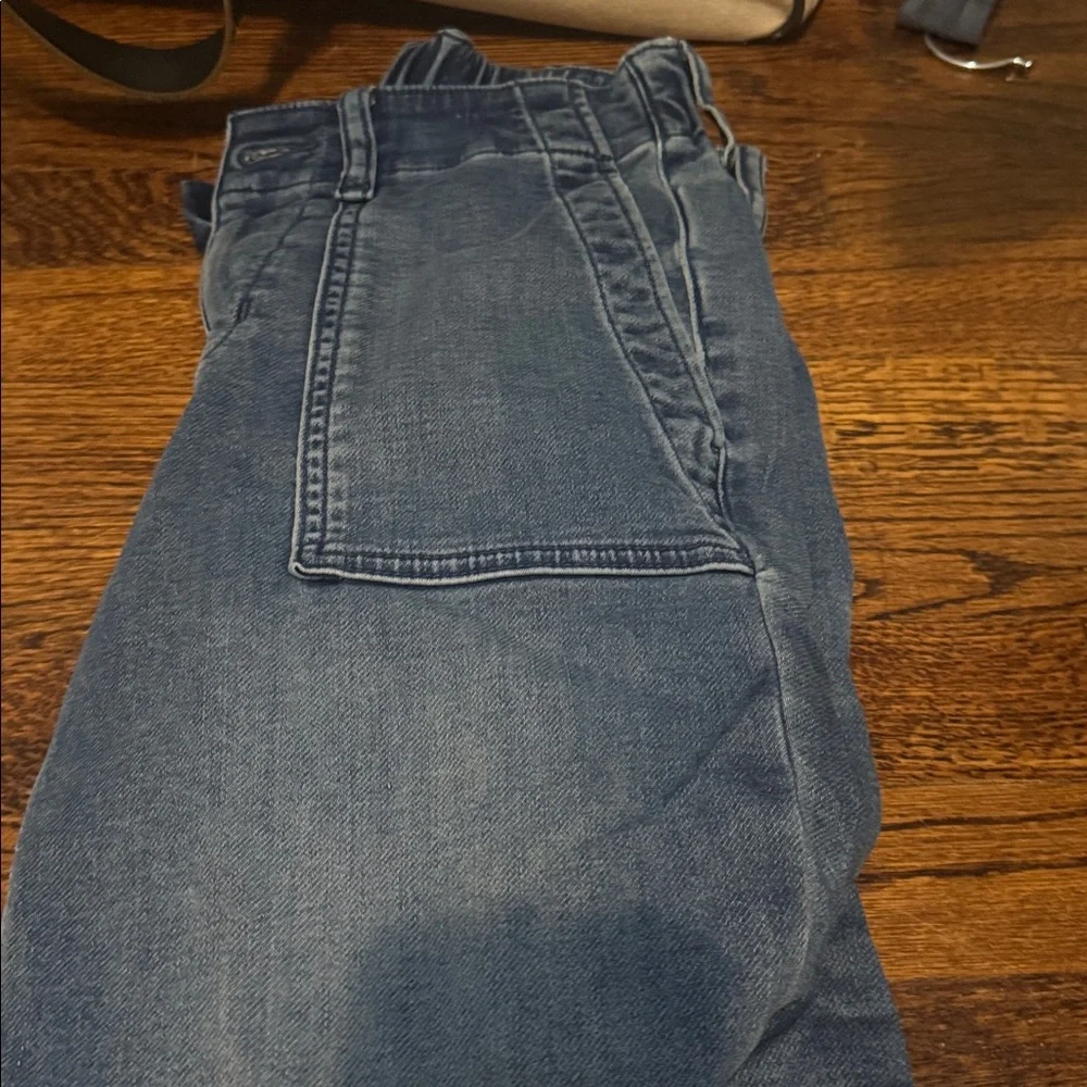 J. Crew Factory Utility Jogger Pants in Cyan Wash Signature Stretch - Picture 1 of 2
